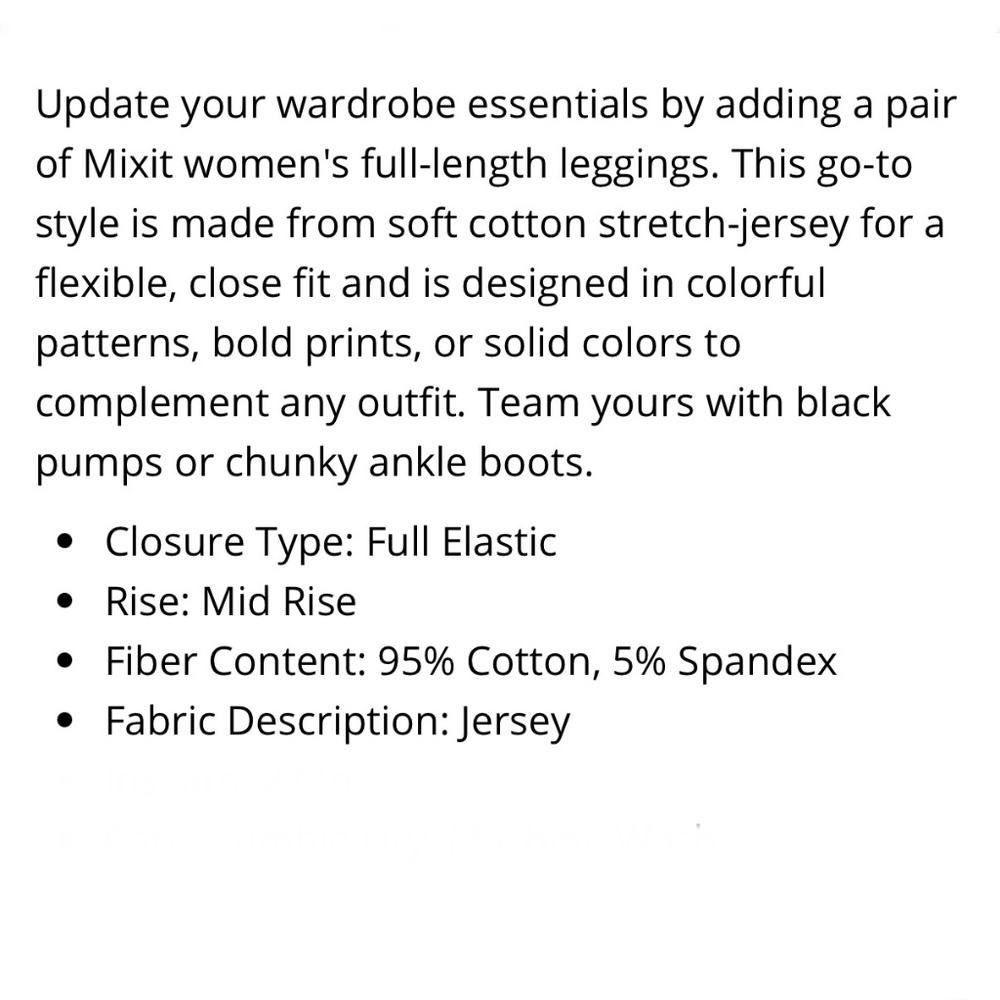 Mixit Women's Black Gray Leopard Mid Rise Full Length Leggings Size L XL - Picture 3 of 8